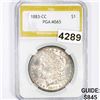 1883-CC Morgan Silver Dollar PGA - MS65