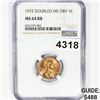 1972 Dbl Die Obv Lincoln Memorial Cent NGC - MS64