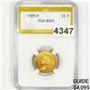 1909-D $2.50 Gold Quarter Eagle PGA - MS64