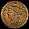 1844 Braided Hair Large Cent NICELY CIRCULATED