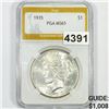 1935 Silver Peace Dollar PGA - MS65