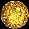 1758 Gold 1/2 Escudo LIGHTLY CIRCULATED