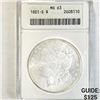 1881-S Morgan Silver Dollar ANACS - MS63