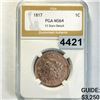 1817 13 Strs Coronet Head Large Cent PGA - MS64