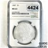 Image 1 : 1887 Morgan Silver Dollar NGC - MS63