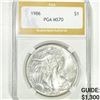 1986 Silver Eagle Dollar PGA - MS70