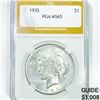 1935 Silver Peace Dollar PGA - MS65