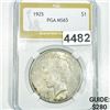 1925 Silver Peace Dollar PGA - MS65