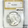 1935 Silver Peace Dollar PGA - MS63