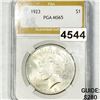 1923 Silver Peace Dollar PGA - MS65