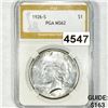 1926-S Silver Peace Dollar PGA - MS62