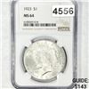 Image 1 : 1923 Silver Peace Dollar NGC - MS64