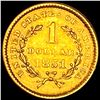 Image 2 : 1851 Rare Gold Dollar UNCIRCULATED