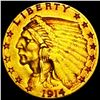 Image 1 : 1914 $2.50 Gold Quarter Eagle CLOSELY