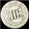 Image 2 : 18?? Silver Three Cent LIGHTLY CIRCULATED