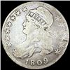 Image 1 : 1809 Capped Bust Half Dollar NICELY CIRCULATED