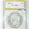 1923 Silver Peace Dollar ICG - MS64