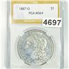 Image 1 : 1925-S Silver Peace Dollar NGC - MS64