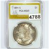Image 1 : 1881-CC Morgan Silver Dollar PCGS - MS64