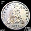 1868-S Seated Liberty Quarter CHOICE BU