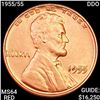 1955/55 Lincoln Wheat Cent CHOICE BU RED