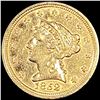 1852 $2.50 Gold Quarter Eagle NEARLY UNCIRCULATED
