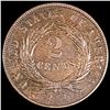 Image 2 : 1866 Two Cent Piece NEARLY UNCIRCULATED