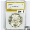 1890-S Morgan Silver Dollar PGA - MS65