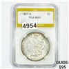1887 Morgan Silver Dollar PGA - MS61