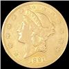 1891-S $20 Gold Double Eagle UNCIRCULATED