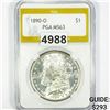 1890-O Morgan Silver Dollar PGA - MS63