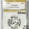 1943 DDO Washington Silver Quarter PGA - MS65