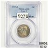 1917-D TY 2 Seated Liberty Quarter PCGS - AU50