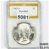 1927-S Silver Peace Dollar PGA - MS64