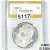 1891-S PL Morgan Silver Dollar PGA - MS66