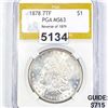 1878 7TF Rev 79' Morgan Silver Dollar PGA - MS63