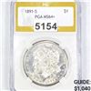 1891-S Morgan Silver Dollar PGA - MS64+