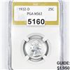 1932-D Washington Silver Quarter PGA - MS63