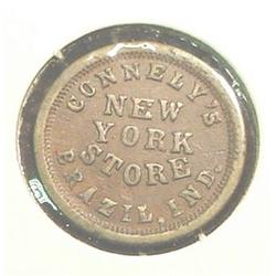 Brazil, Indiana Civil War Token.