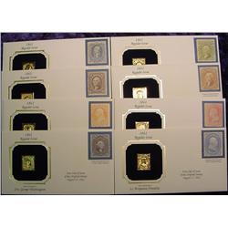 (8) 22K Gold Stamps & Covers.