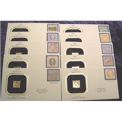 (10) 22K Gold Stamps & Covers.