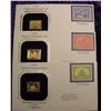 Image 1 : (3) 22K Gold Stamps & Covers