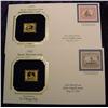 Image 1 : (2) 22K Gold Stamps & Covers.