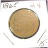Image 1 : 1865 US 2-Cent Piece. VG.