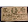Image 1 : 1863 Confederate States 50-Cent Note.