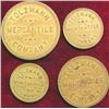 Image 1 : Set of 4, Tolzman Mercantile Co. Tokens