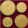 Image 2 : Set of 4, Tolzman Mercantile Co. Tokens
