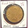 Image 1 : Good Luck Magic Token. With Lucky Swastika