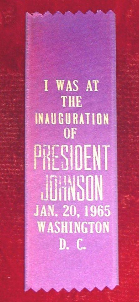 President Johnson Inauguration Ribbon