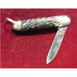 Miniature Antique Keyring Pocket Knife.
